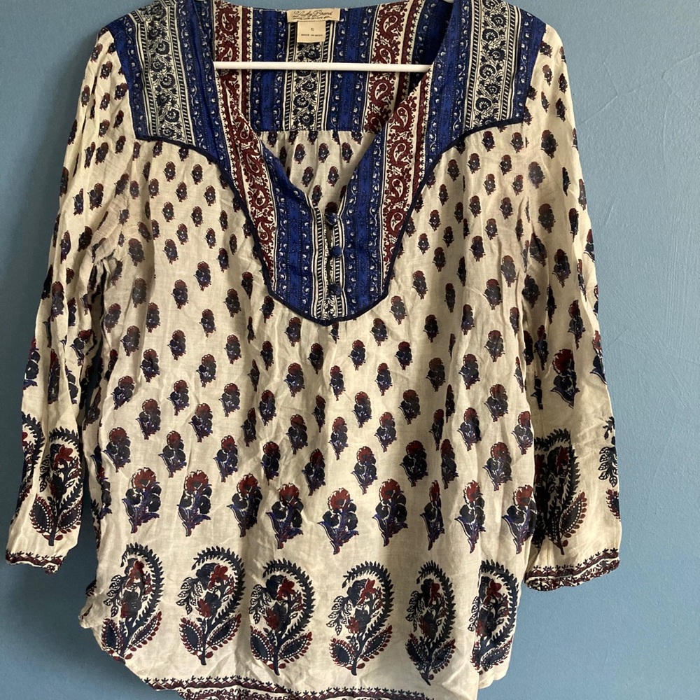 Lucky Brand tunic peasant top